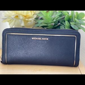 Michael Kors black and gold wallet